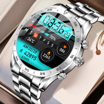 2023 Smartwatch Mees AMOLED Täielikult Puutetundlik Ekraan, Bluetooth Dial Kontaktide Sünkroonimine Südame Löögisageduse Tervislik Sport Kellad Mees Smart Watch Mehed